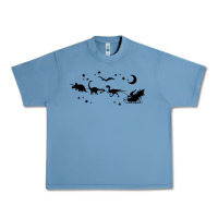 Pebble Blue christmas santa dinosaur sleigh ride t rex funny gift t shirt Urban Heavy Tee - minhPixels