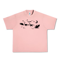 Salmon christmas santa dinosaur sleigh ride t rex funny gift t shirt Urban Heavy Tee - minhPixels