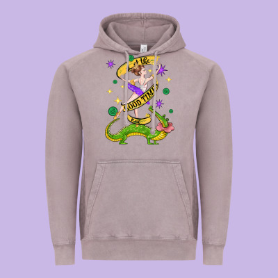Let The Good Times Roll (2) Vintage Hoodie Designed By Cowgirlartshop