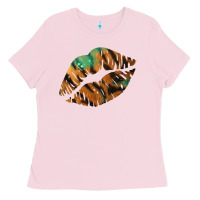 Bubblegum Pink Tiger Lips Ladies Tee - Bettercallsaul
