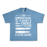 Pebble Blue Ammosexual Bullets Love Pro Gun Lover Cool Enthusiast Gifts Urban Heavy Tee - minhPixels