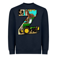 Navy farm life alphabet lowercase letters z Heavyweight Sweatshirt - BundleAndBundleShop