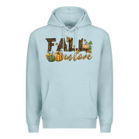 Blue Mist fall in love Premium Hoodie - BundleAndBundleShop