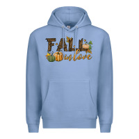 Colony Blue fall in love Premium Hoodie - BundleAndBundleShop