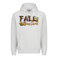 Dove Grey fall in love Premium Hoodie - BundleAndBundleShop