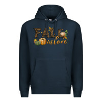 Navy fall in love Premium Hoodie - BundleAndBundleShop