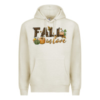 Oatmeal Heather fall in love Premium Hoodie - BundleAndBundleShop
