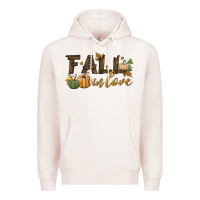 Pale Pink fall in love Premium Hoodie - BundleAndBundleShop