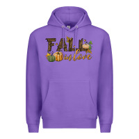 Purple fall in love Premium Hoodie - BundleAndBundleShop