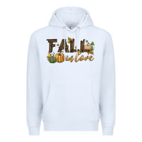 White fall in love Premium Hoodie - BundleAndBundleShop