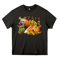 Asphalt Fall Vibes Fox Heavy Core Tee - LillyAllenDesigns