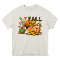 Fall Vibes Fox Heavy Core Tee | Teevron