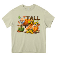 Mossy Fall Vibes Fox Heavy Core Tee - LillyAllenDesigns