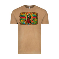 Vintage Camel lady of guadalupe serape background Vintage Tee - Jasminsmagicworld