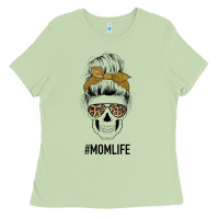 Matcha Glitter Patterned Leopard Mom Skull Ladies Tee - Bettercallsaul