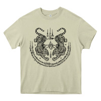 Mossy sak yant thai tattoo twin tiger muay magical thailand gifts t shirt Heavy Core Tee - minhPixels