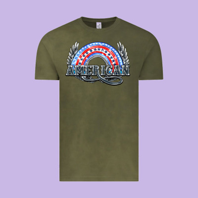 American Rainbow Vintage Tee Designed By Howdyjamesfarm