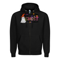 Black ghost Zipper Hoodie - CowhideDigitalArt