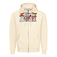 Sandshell ghost Zipper Hoodie - CowhideDigitalArt