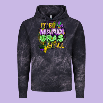 Its Mardi Gras Yall Vintage Hoodie Designed By Cowgirlartshop