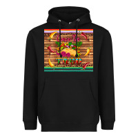 Black cinco de taco paper serape leopard wooden Heavyweight Hoodie - Artiststas