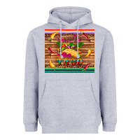 Heather Grey cinco de taco paper serape leopard wooden Heavyweight Hoodie - Artiststas