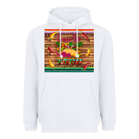 White cinco de taco paper serape leopard wooden Heavyweight Hoodie - Artiststas