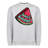 Heather Grey sweet summer watermelon 1 Heavyweight Sweatshirt - BundleAndBundleShop