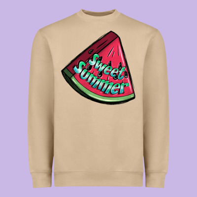 Sweet Summer Watermelon 1 Heavyweight Sweatshirt Designed By Bundleandbundleshop