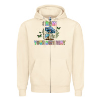 Sandshell grow your own way Zipper Hoodie - CowhideDigitalArt