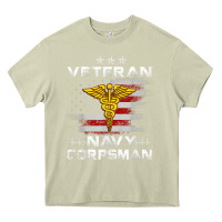 Mossy Veteran Navy Corpsman Patriotic 4th of July Gifts Heavy Core Tee - minhPixels