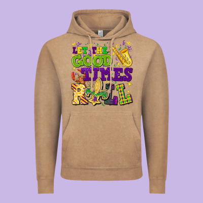 Let The Good Times Roll Vintage Hoodie Designed By Cowgirlartshop