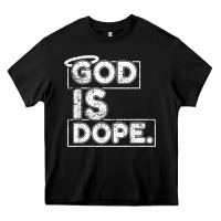 Black God Is Dope Gift for faithful Christians Heavy Core Tee - minhPixels