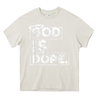 Cream God Is Dope Gift for faithful Christians Heavy Core Tee - minhPixels