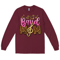 Burgundy Band Mom Mother's Day Long Sleeve Tee - CowGirlArtShop