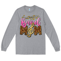 Heather Grey Band Mom Mother's Day Long Sleeve Tee - CowGirlArtShop