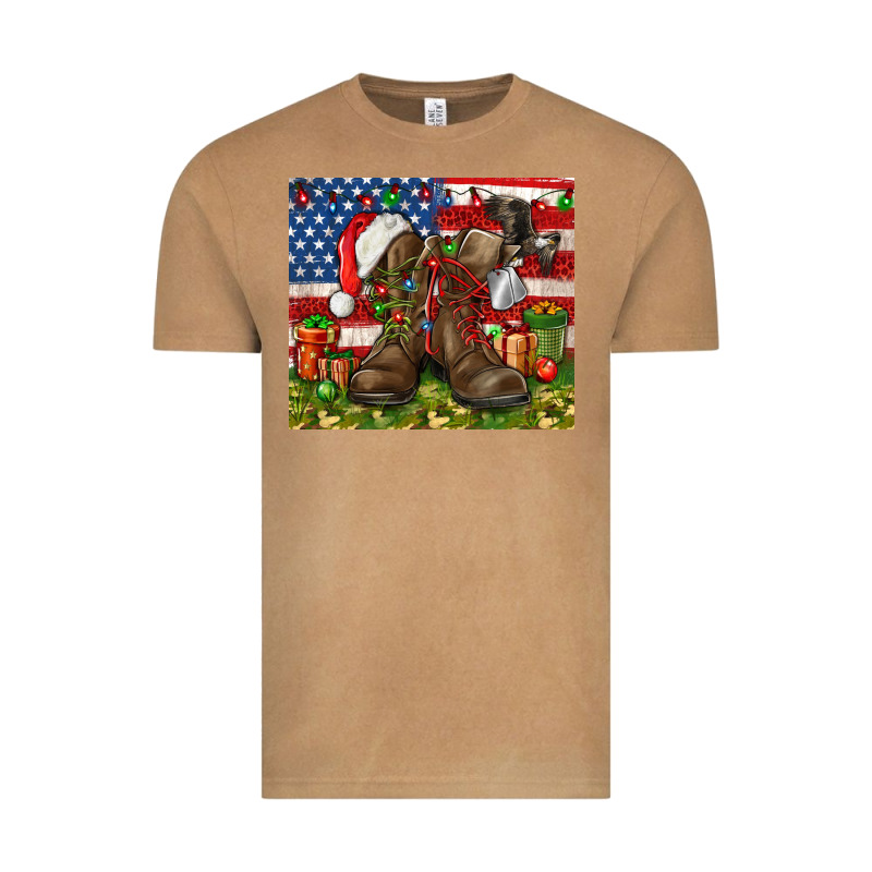 Army Veteran Boots Christmas Tumbler 4th Of July Vintage Tee by HowdyJamesFarm | Teevron