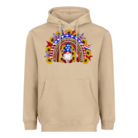 Mushroom american flag gnomes sunflowers rainbow Heavyweight Hoodie - Artiststas