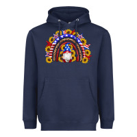 American Flag Gnomes Sunflowers Rainbow Heavyweight Hoodie | Teevron