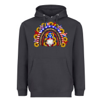 Smoke american flag gnomes sunflowers rainbow Heavyweight Hoodie - Artiststas