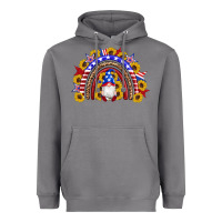 Storm american flag gnomes sunflowers rainbow Heavyweight Hoodie - Artiststas