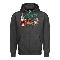 Charcoal Heather christmas vibes Zipper Hoodie - SublimationCraftShop
