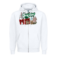 White christmas vibes Zipper Hoodie - SublimationCraftShop