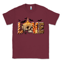 Burgundy Halloween Love Classic Tee - texasbilliewilder