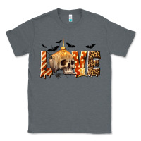 Charcoal Heather Halloween Love Classic Tee - texasbilliewilder