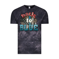 Cloud Black Back to blue 4th of july Vintage Tee - HowdyJamesFarm