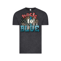 Vintage Black Back to blue 4th of july Vintage Tee - HowdyJamesFarm