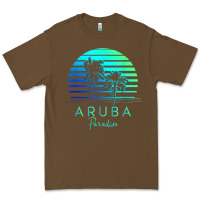 Cacao Vintage Aruba Beach Tropical Vibes Vacation Souvenir Gift Premium Tee - minhPixels