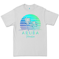 Dove Grey Vintage Aruba Beach Tropical Vibes Vacation Souvenir Gift Premium Tee - minhPixels