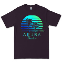 Plum Vintage Aruba Beach Tropical Vibes Vacation Souvenir Gift Premium Tee - minhPixels